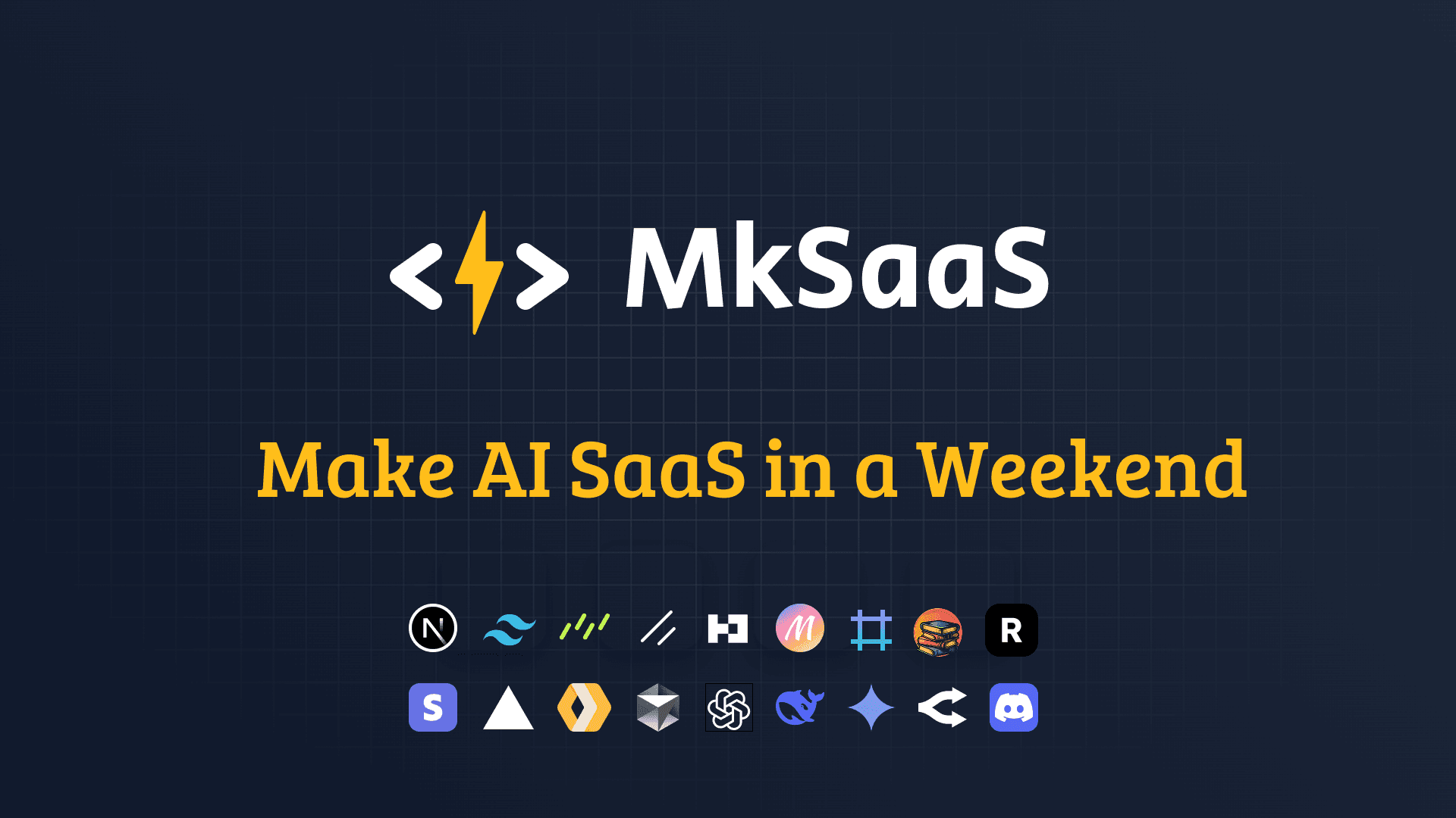 MkSaaS app screenshot