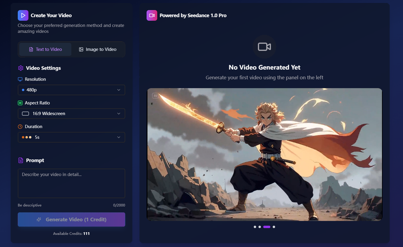 Seedance app screenshot