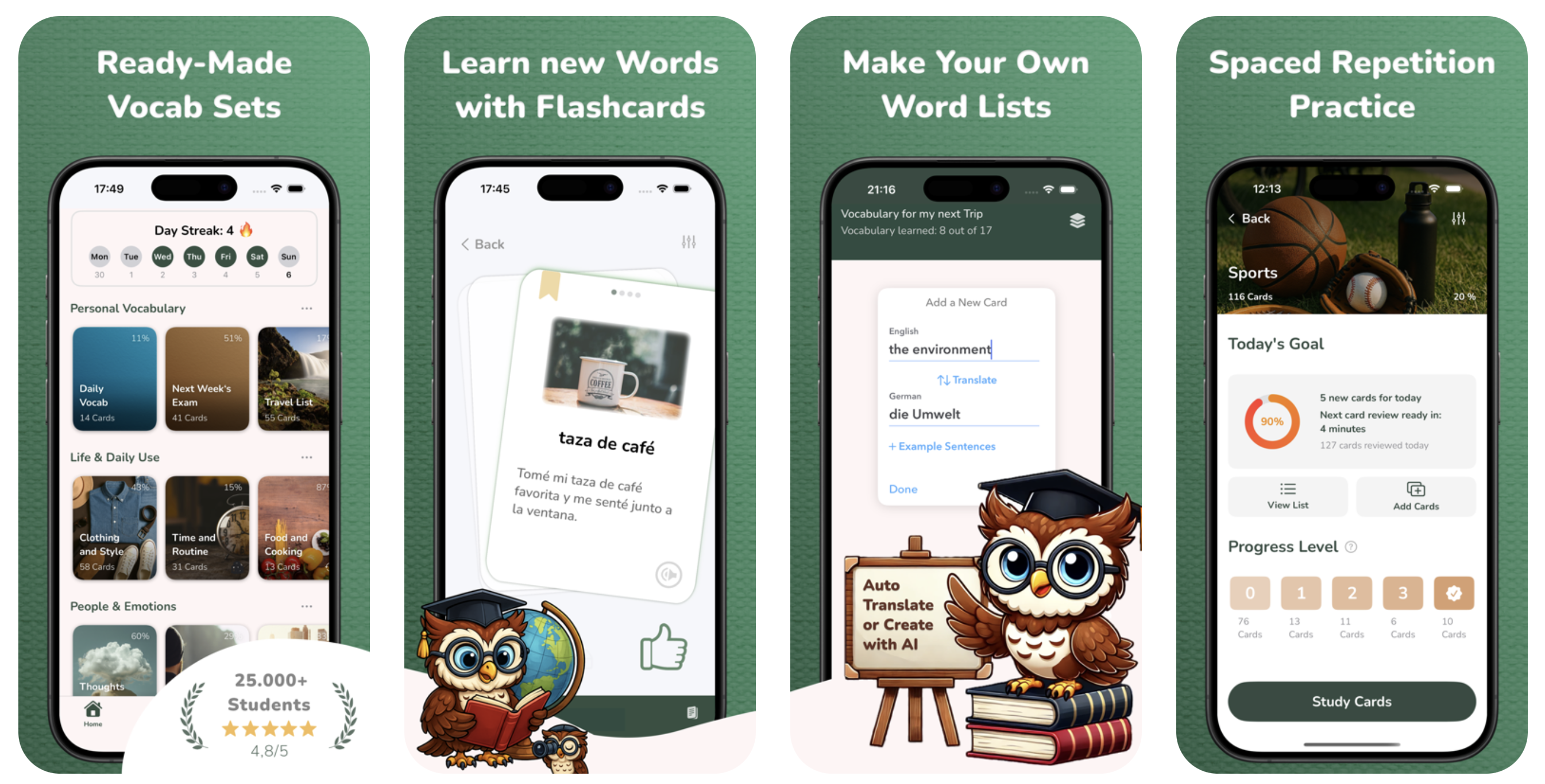 Vocabulary Builder - Vocabu app screenshot