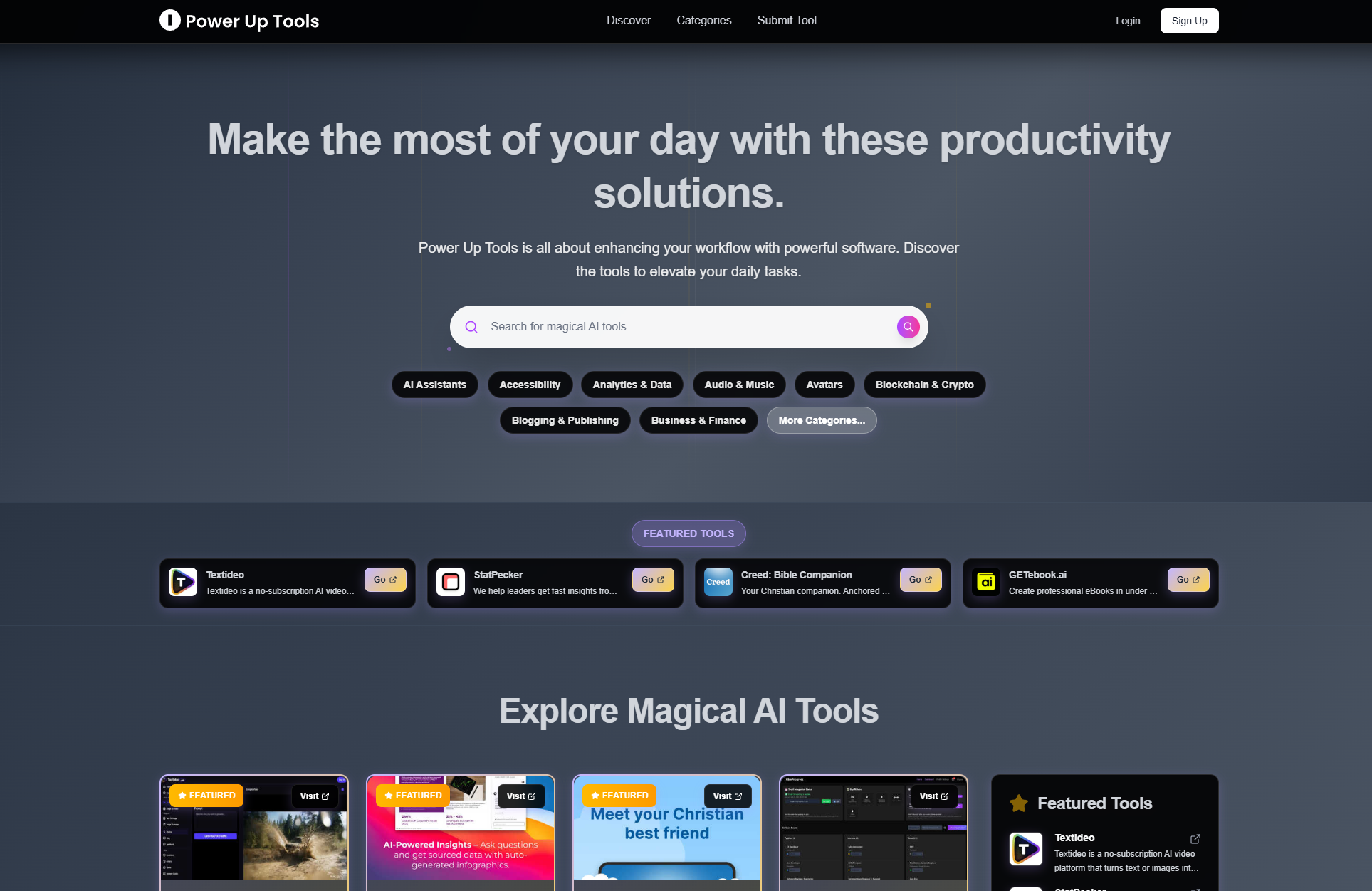 Power Up Tools app screenshot