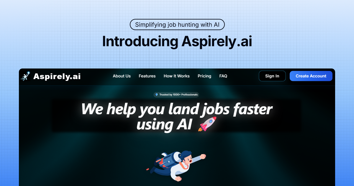 Aspirely.ai app screenshot