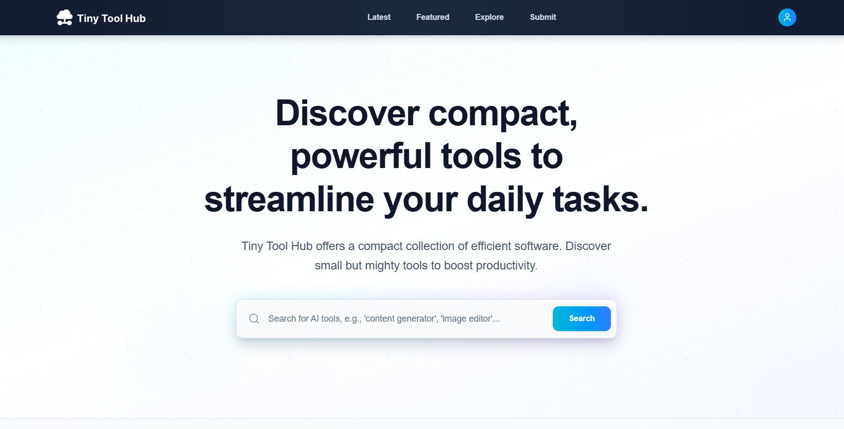 Tiny Tool Hub app screenshot