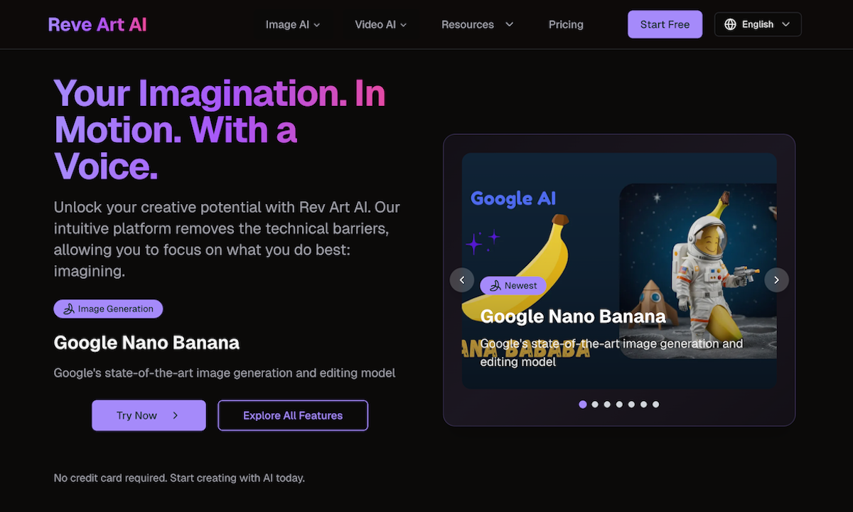 Reve Art AI app screenshot