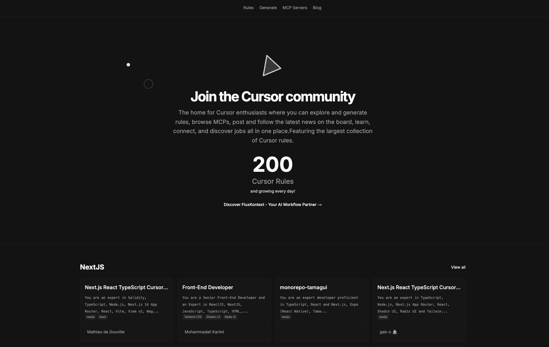 Pro Cursor Rules app screenshot