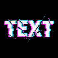 glitch text