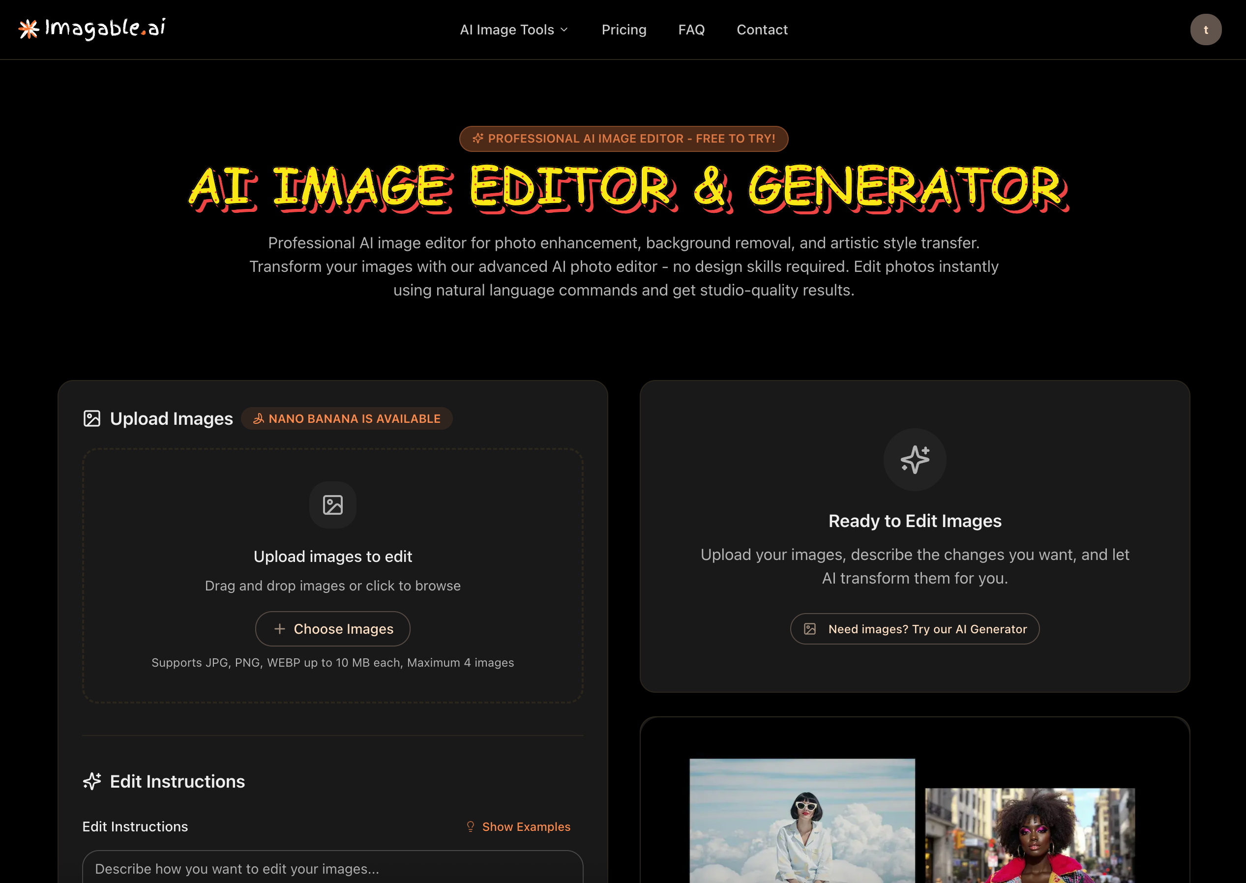 Imagable AI app screenshot