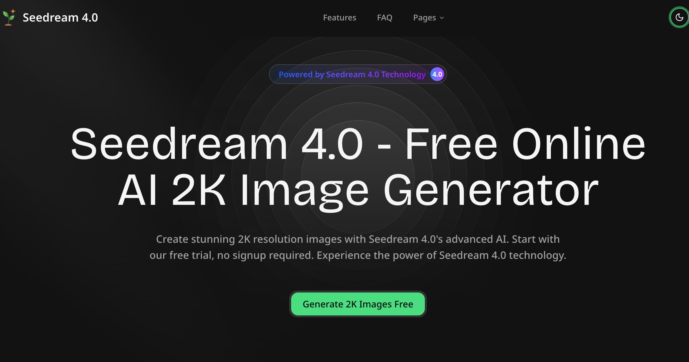 Seedream 4.0 app screenshot