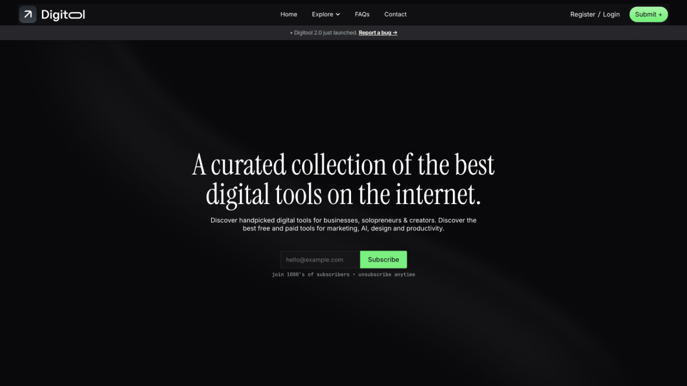 Digitool app screenshot
