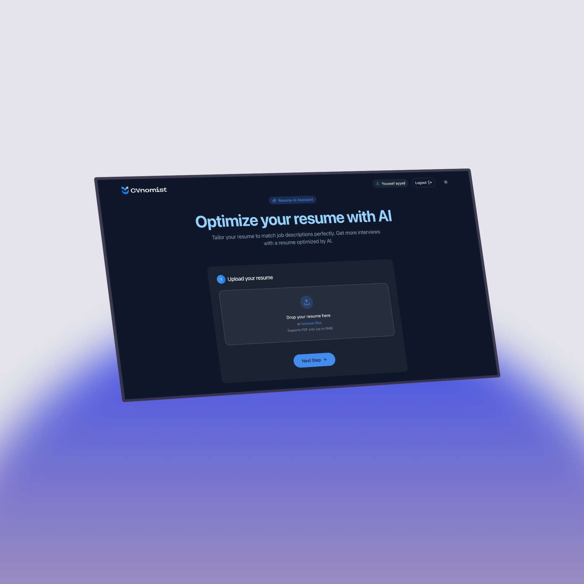 CVnomist app screenshot