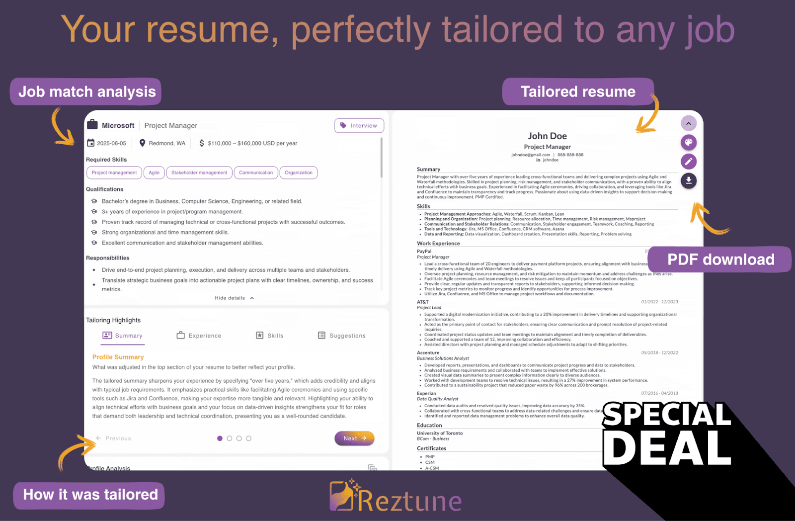 Reztune app screenshot