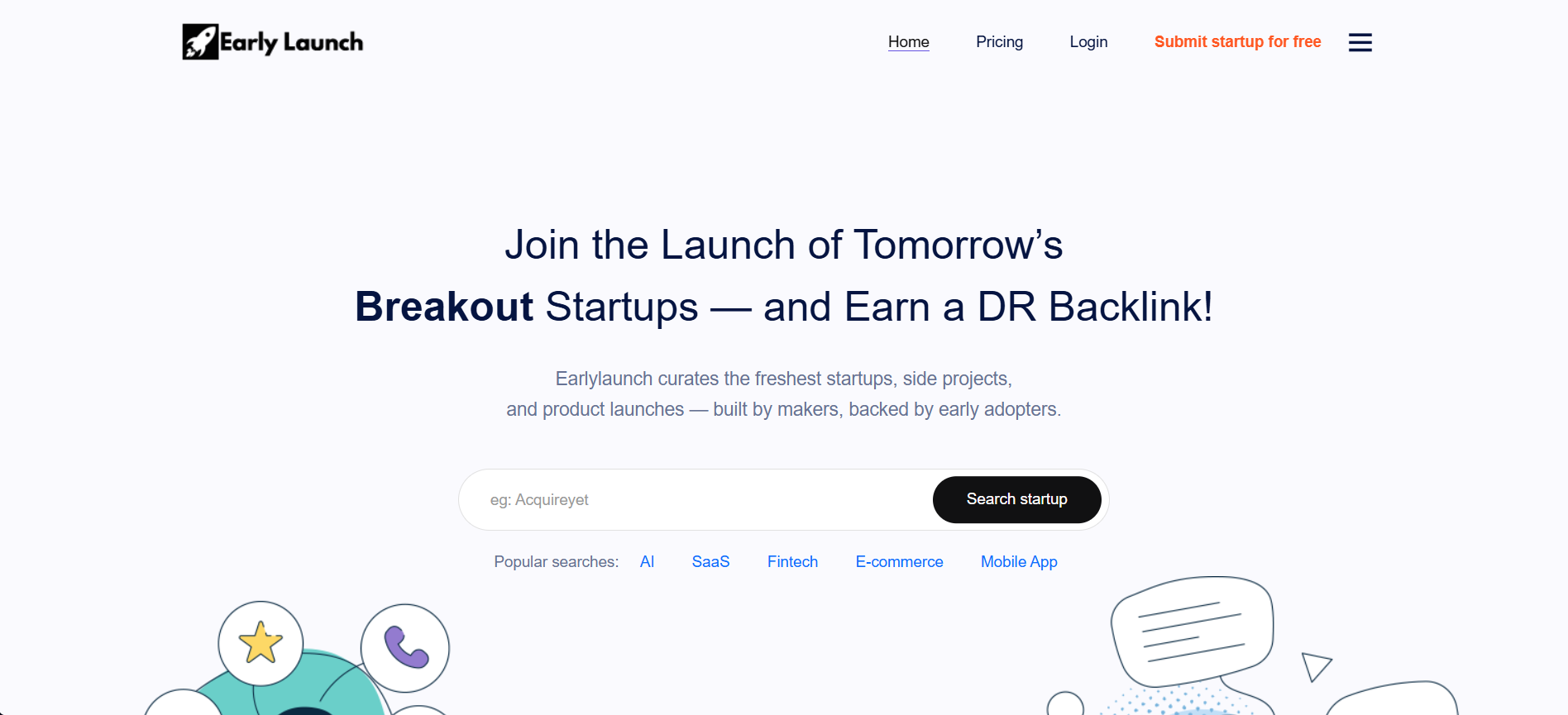 Earlylaunch app screenshot