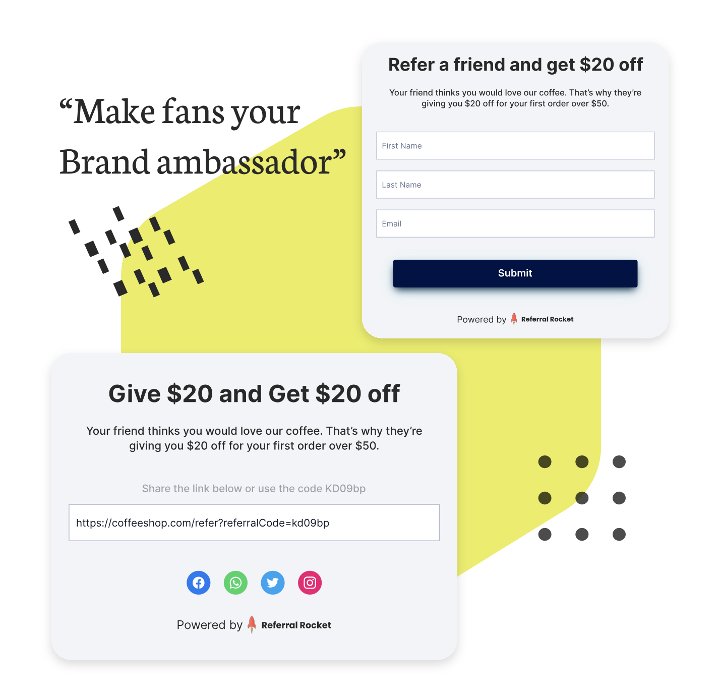 Referral Rocket app screenshot
