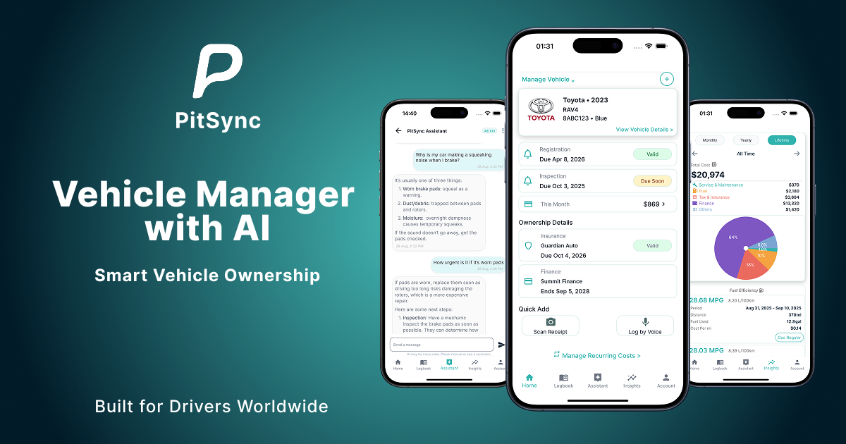 PitSync app screenshot