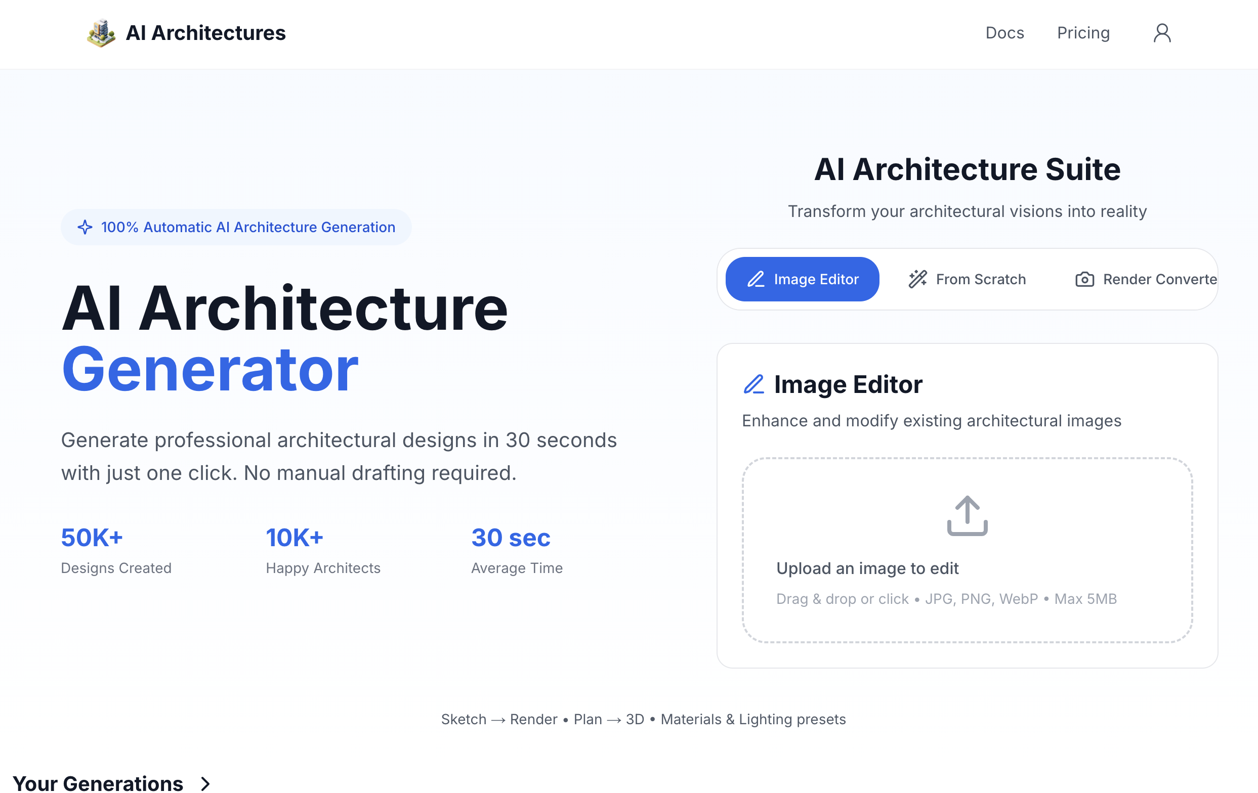 AI Architectures app screenshot