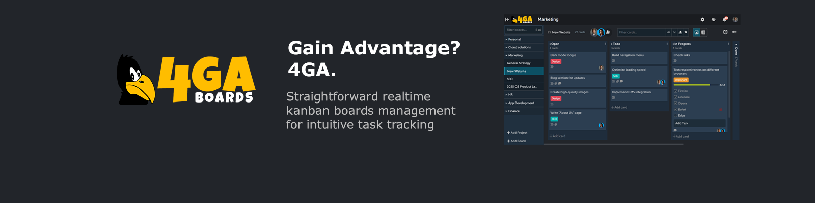 4ga Boards app screenshot