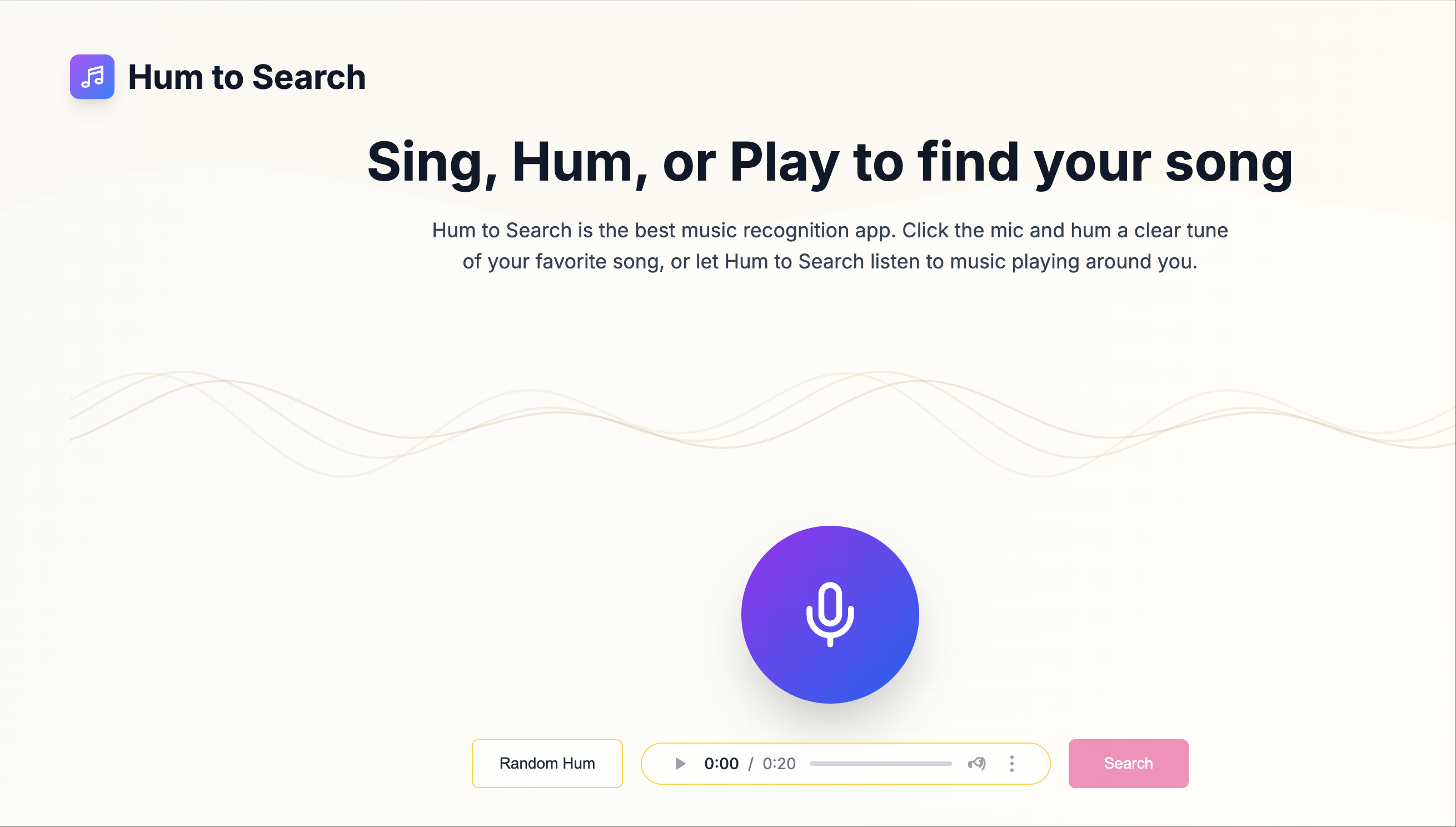 Hum to Search