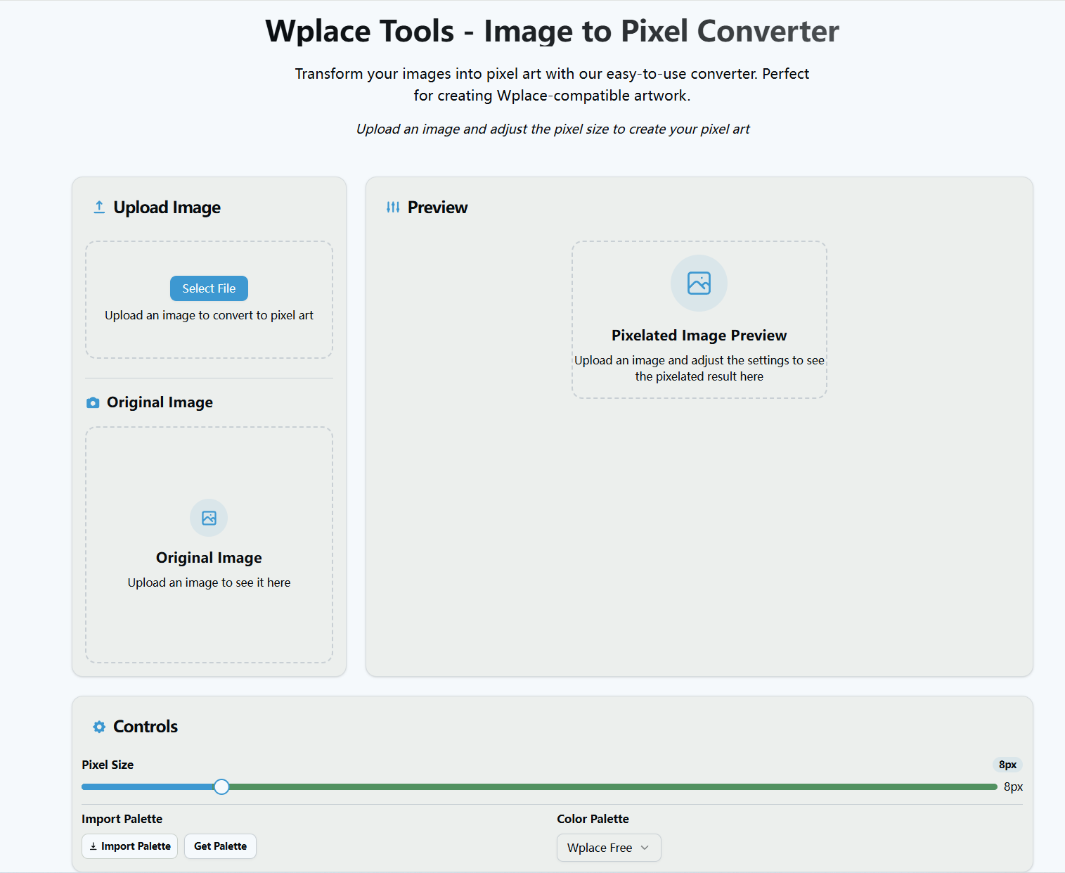 Wplace Tools app screenshot