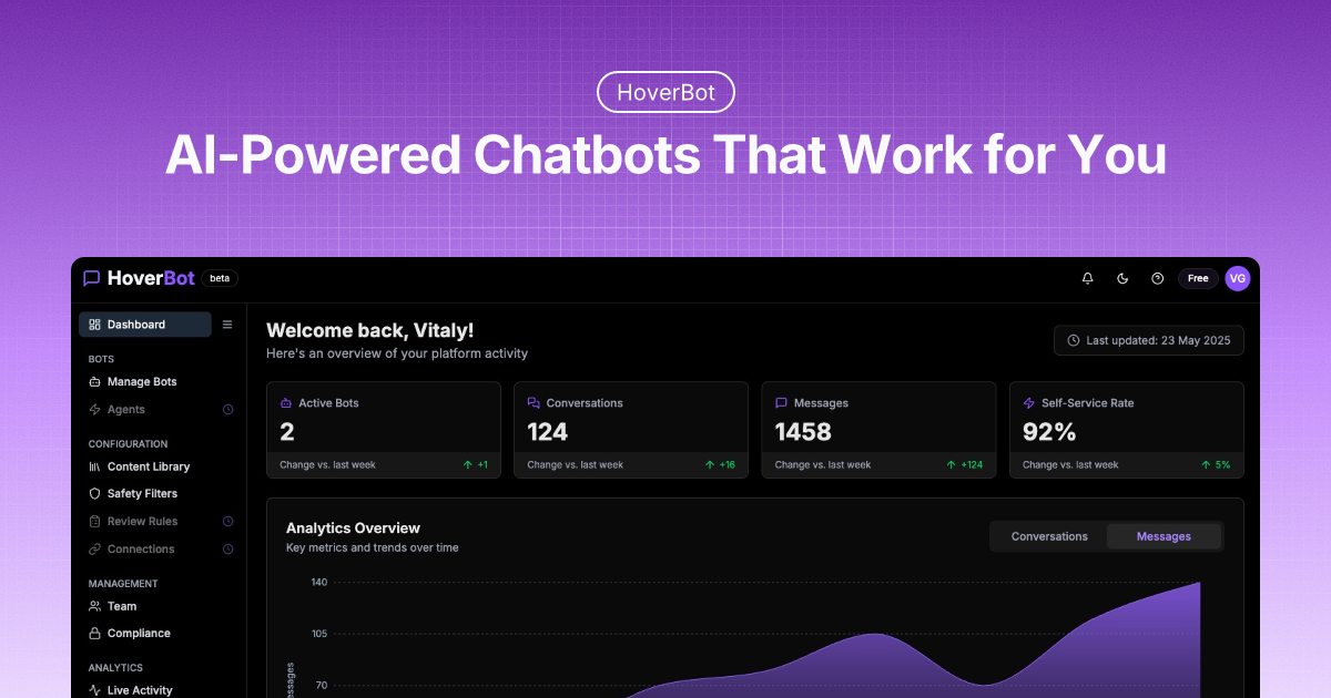 HoverBot app screenshot
