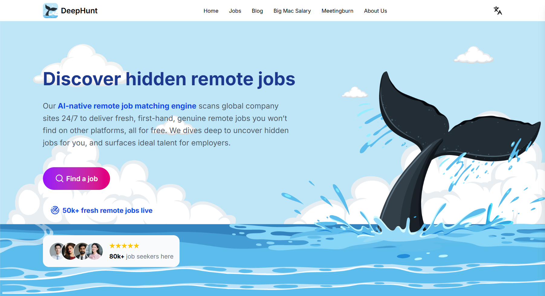 DeepHunt app screenshot