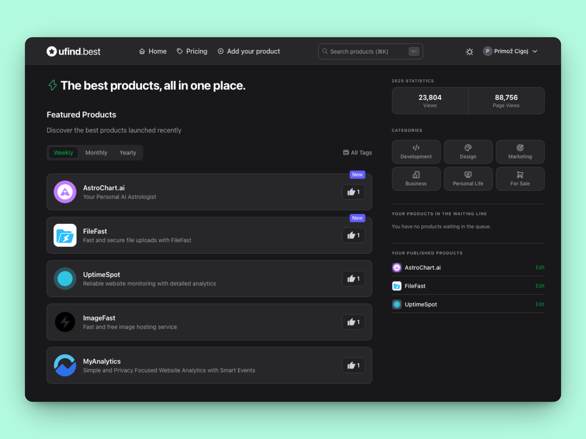 ufind.best app screenshot