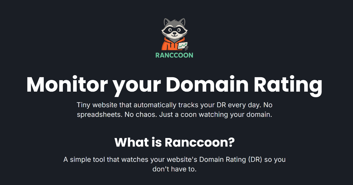 Ranccoon app screenshot