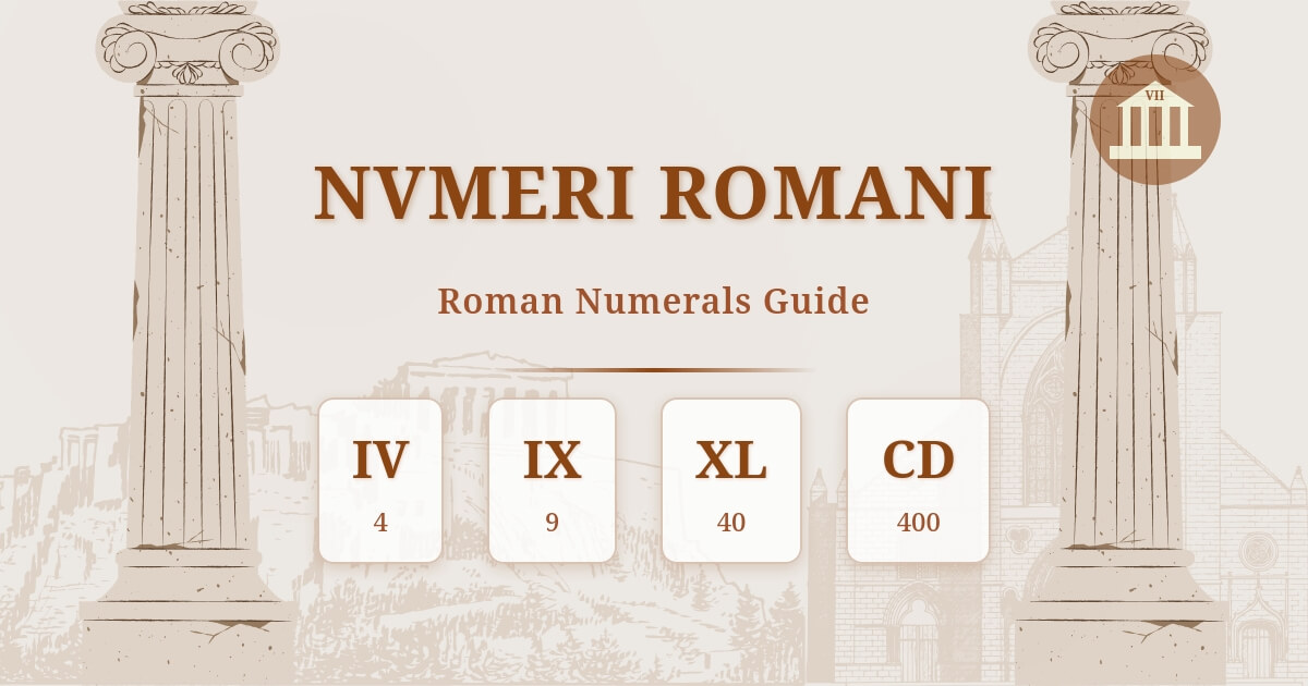 Roman Numerals Guide app screenshot