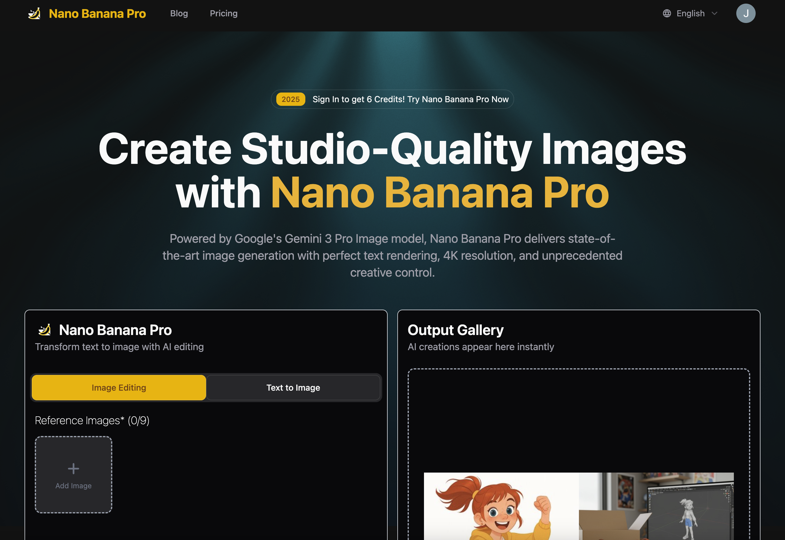 NanoBananaPro app screenshot