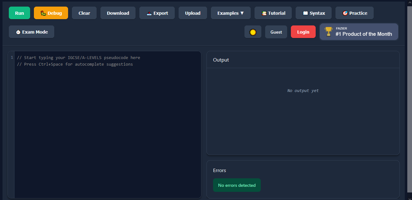 Pseudorun app screenshot