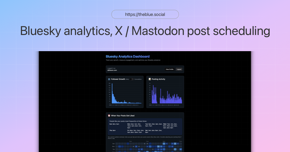 TheBlue.social app screenshot
