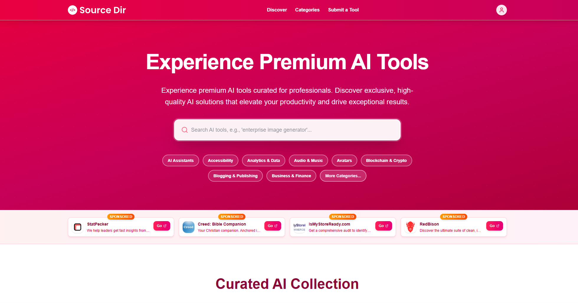 Source Dir app screenshot