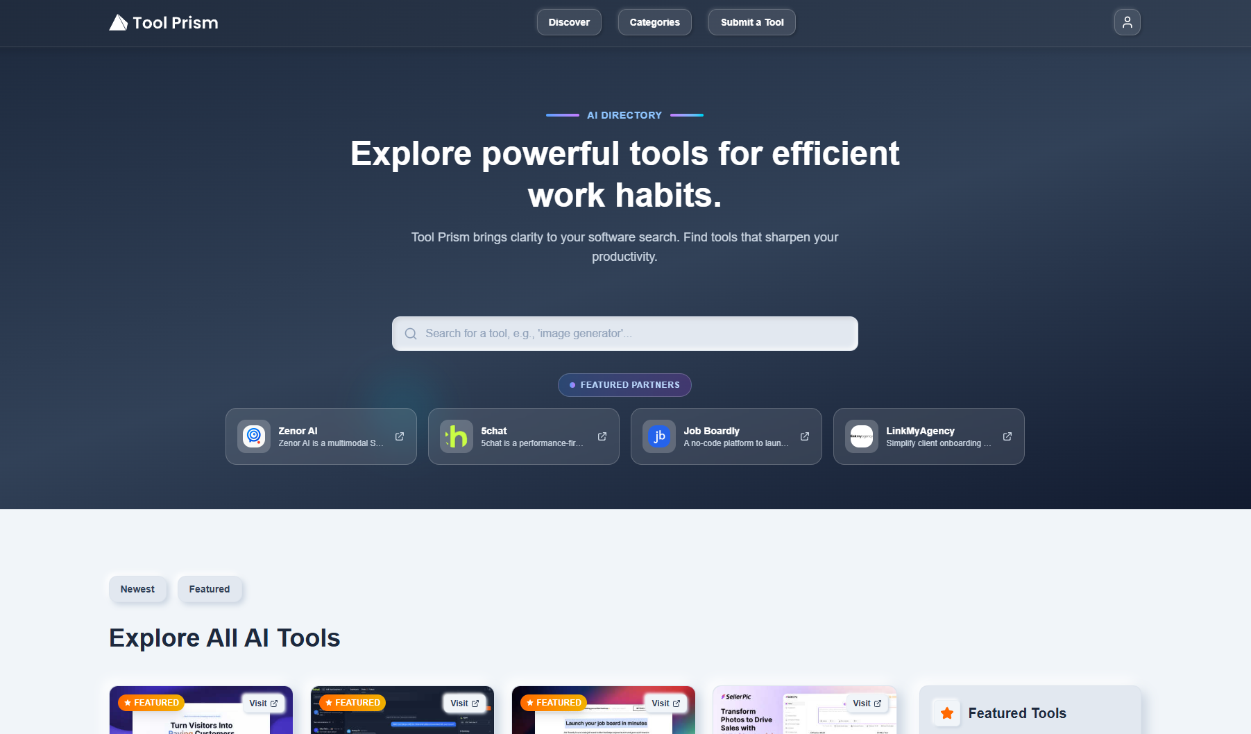 Tool Prism app screenshot