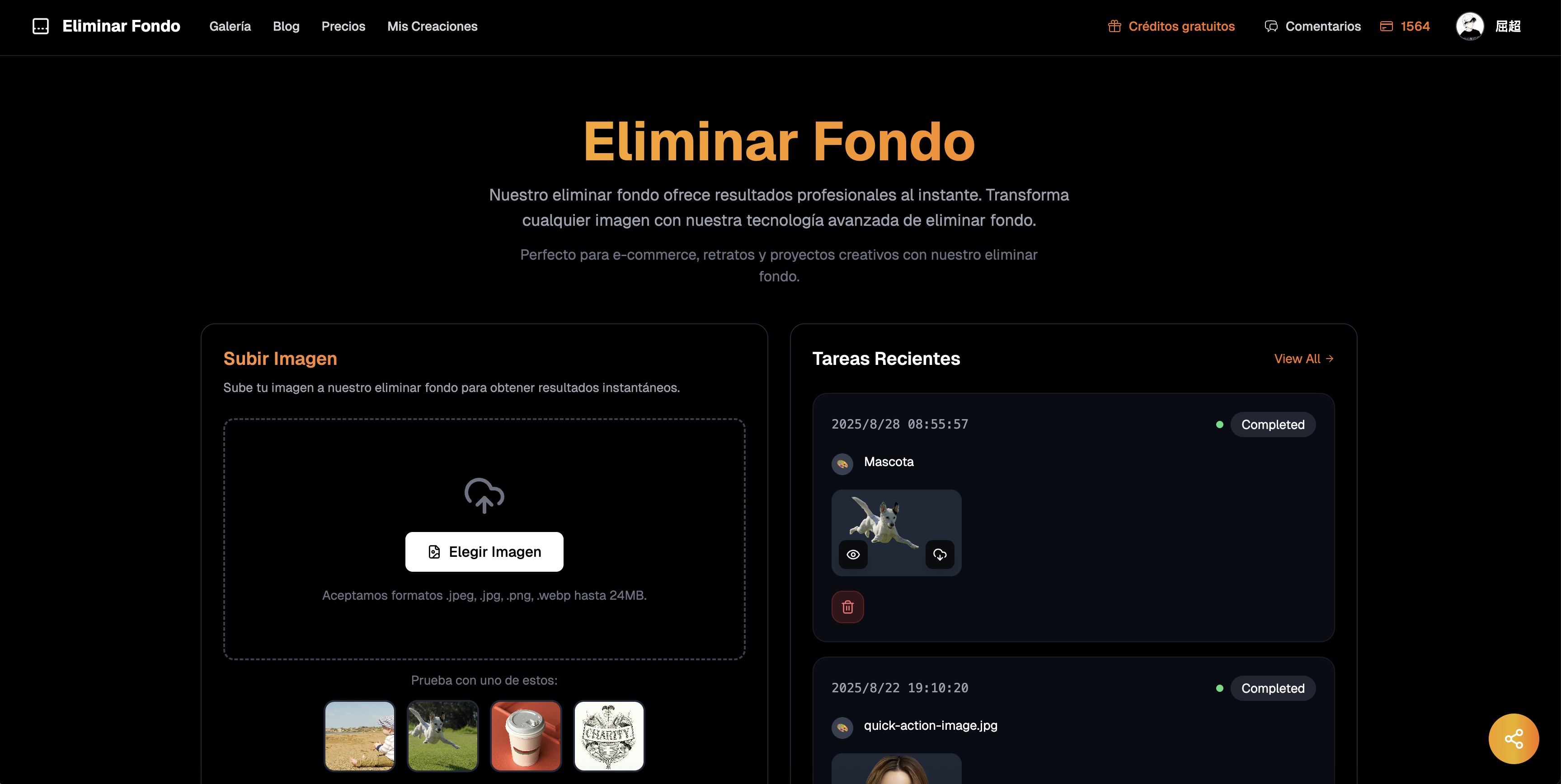 eliminar fondo app screenshot