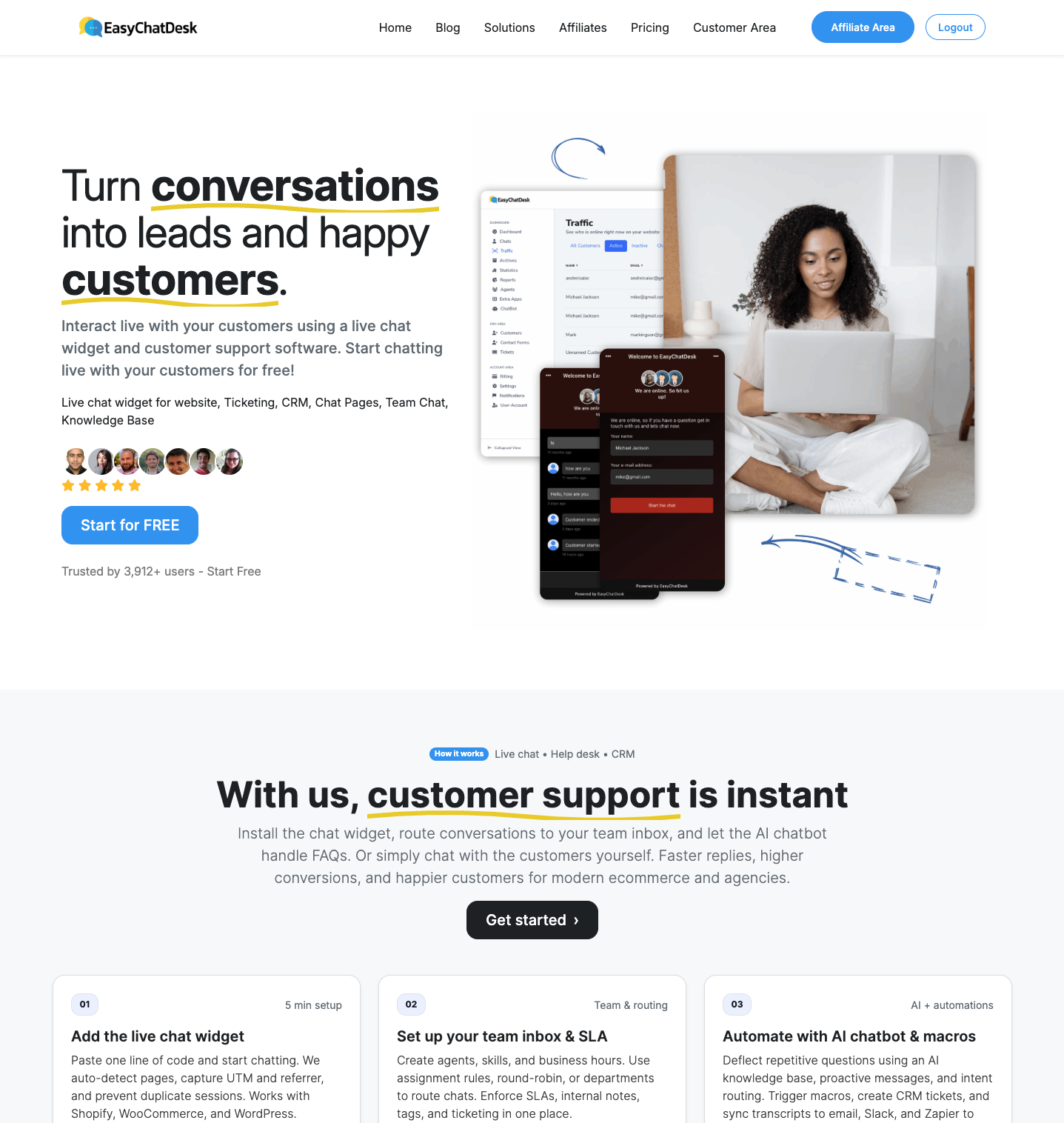 easychatdesk app screenshot