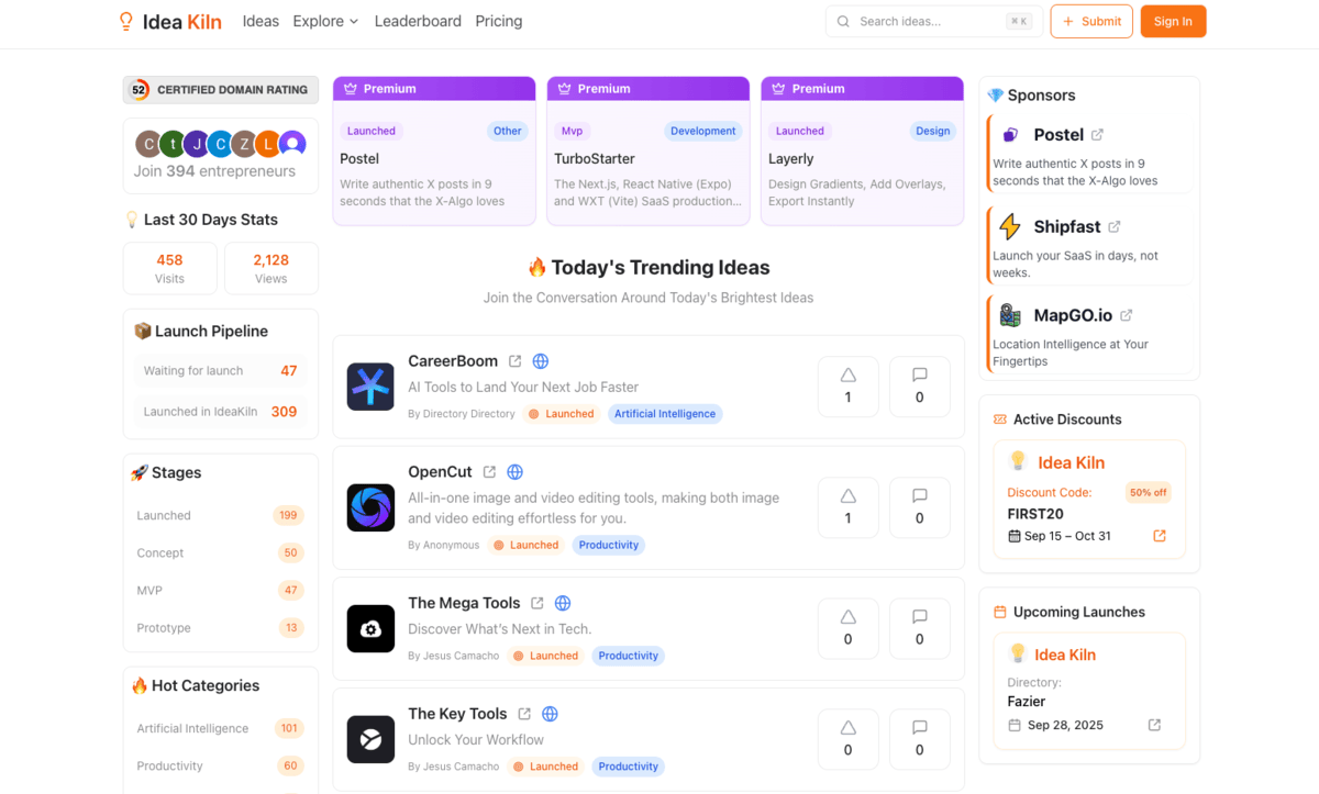 Idea Kiln app screenshot