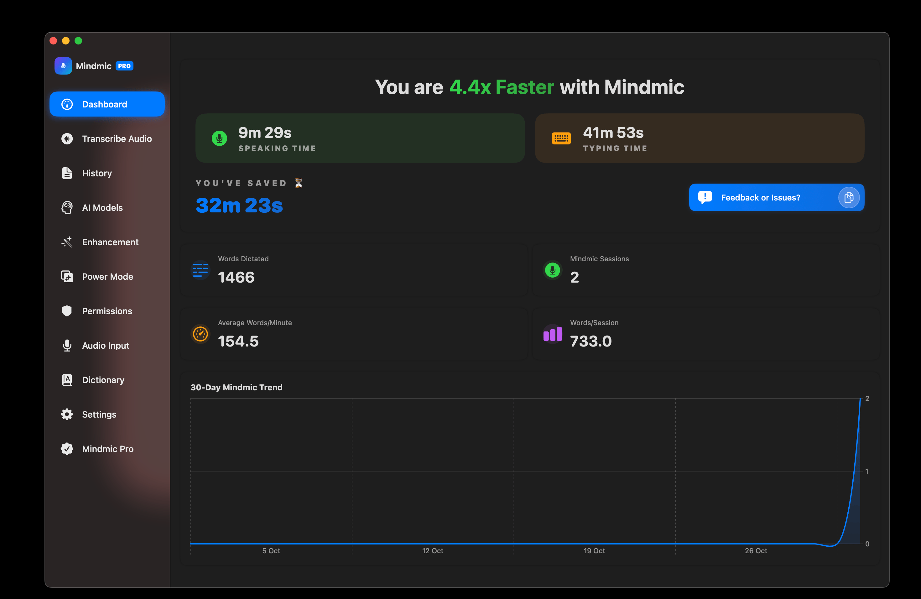 Mindmic app screenshot