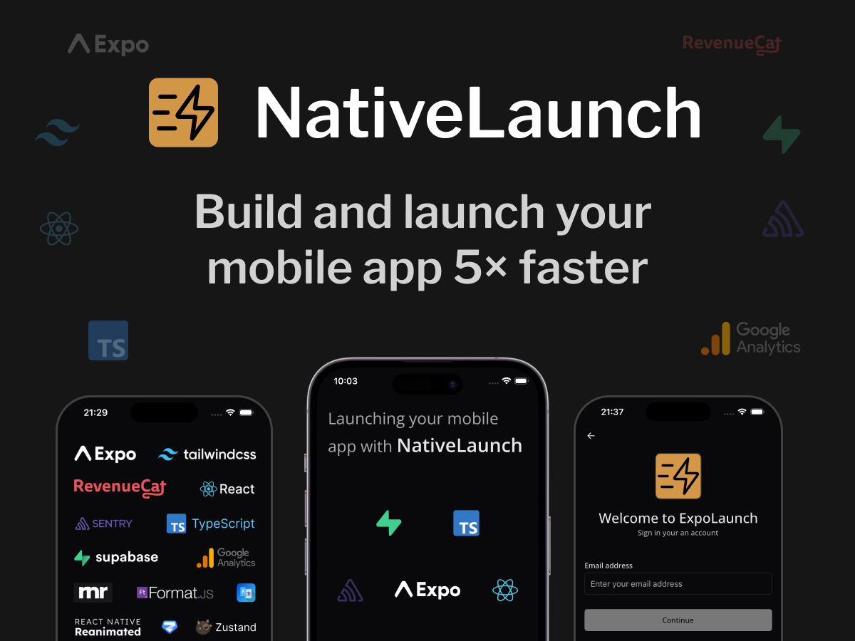 Nativelaunch app screenshot