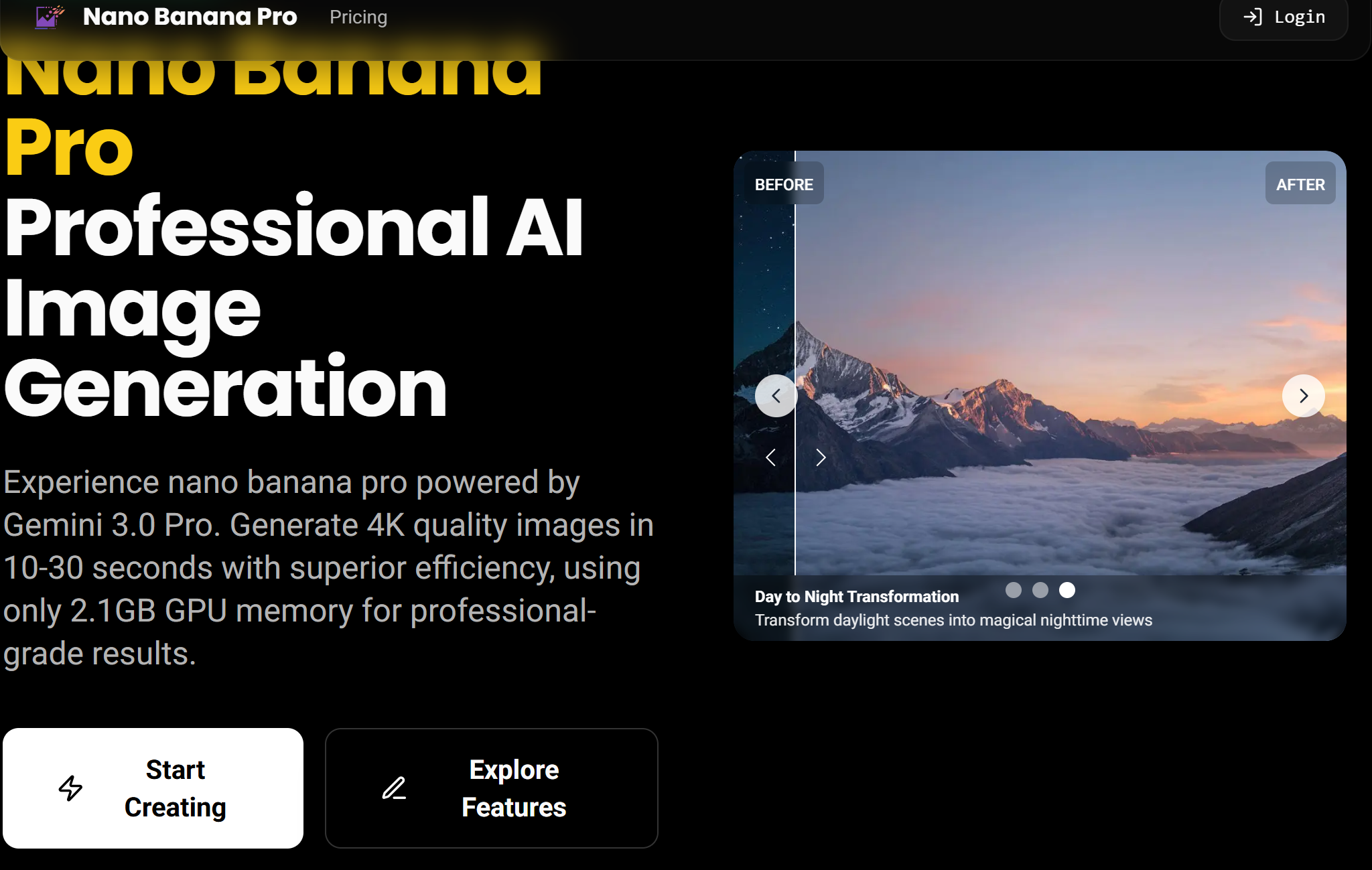nano banana pro app screenshot