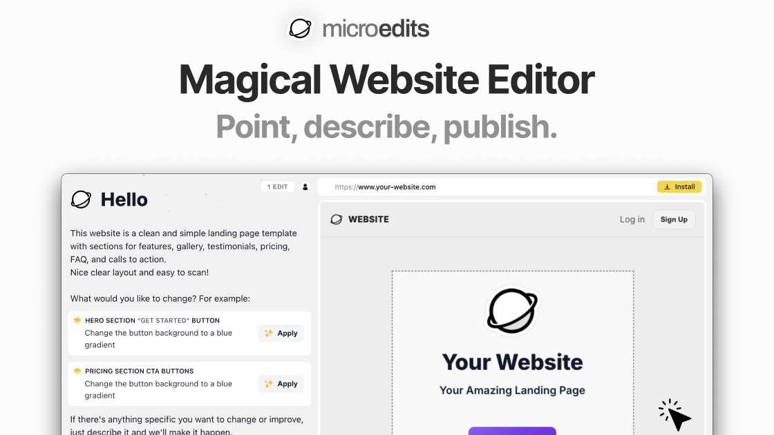 Microedits app screenshot